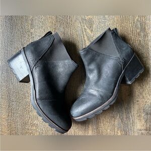 Sorel Cate Chelsea Ankle Booties, Woman’s Size 9 Black
